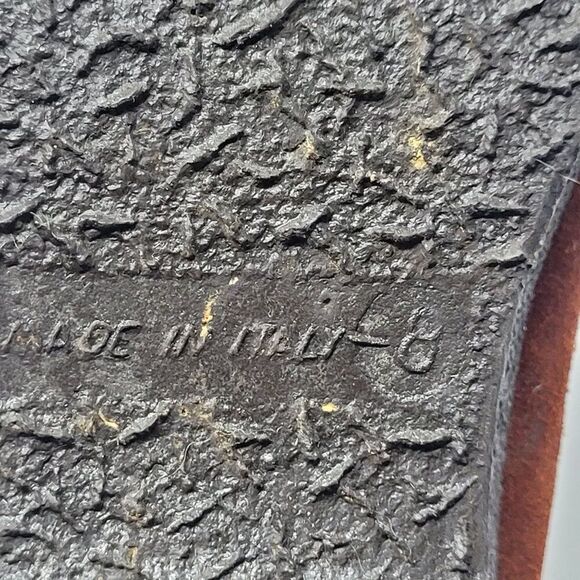 Vtg Italian Snow Boots Rust Suede Cream Faux Fur Lace-Up‎ Ankle Booties US Sz 6 - Picture 3 of 13